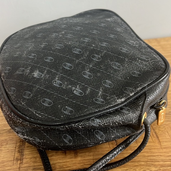 Vintage 80s Gucci Anniversary Collection Black Monogram Minimal Shoulder Bag - Picture 11 of 15